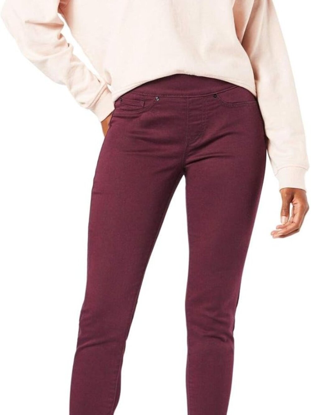 NWOT Women's size 16 Pull-on Skinny Jeans Color-Winetasting